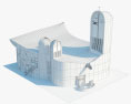 Cappella di Notre-Dame du Haut Modello 3D