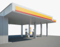 Shell gas station 001 3d model