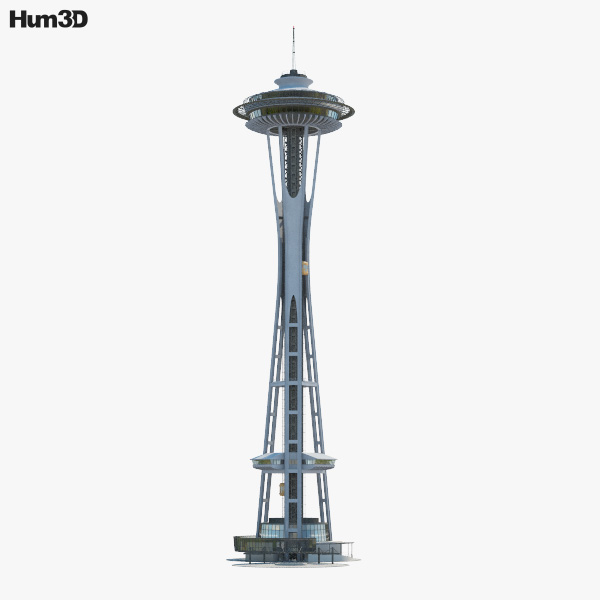 Space Needle Modelo 3d