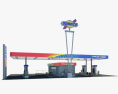 Sunoco 加油站 001 3D模型
