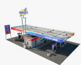 Sunoco gas station 001 3d model