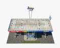 Sunoco 加油站 001 3D模型