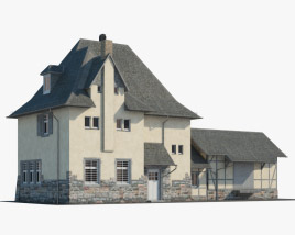 Casa de Campo Tradicional Modelo 3D