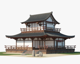 Casa tradicional japonesa Modelo 3D