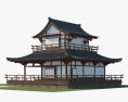 Casa tradicional japonesa Modelo 3d