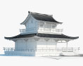 Traditionelles japanisches Haus 3D-Modell