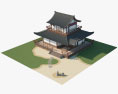 Casa tradicional japonesa Modelo 3d