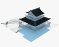 Casa tradicional japonesa Modelo 3d