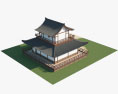 日本の伝統的な家 3Dモデル