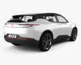 Byton Electric SUV 2020 3d model back view