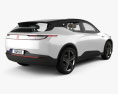 Byton Electric SUV with HQ interior 2020 3d model back view