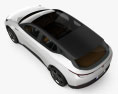 Byton Electric SUV con interior 2018 Modelo 3D vista superior