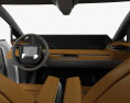 Byton Electric SUV con interior 2018 Modelo 3D dashboard