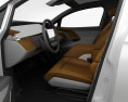 Byton Electric SUV con interior 2018 Modelo 3D seats