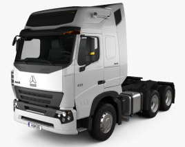 CNHTC Howo A7 Camion Trattore 2019 Modello 3D