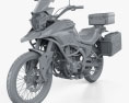 CSC Motorcycles Cyclone RX3 with HQ dashboard 2015 Modèle 3d clay render