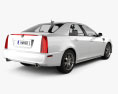 Cadillac STS 2010 3d model back view