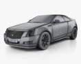 Cadillac CTS 2015 3d model wire render
