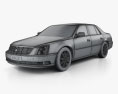 Cadillac DTS 2011 3d model wire render
