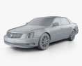 Cadillac DTS 2011 3d model clay render