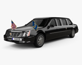 3D model of Cadillac DTS 加长轿车 2005