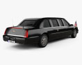 Cadillac DTS Limousine 2006 3d model back view