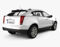 Cadillac SRX 2015 3D模型 后视图