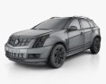 Cadillac SRX 2015 3d model wire render