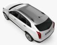 Cadillac SRX 2015 3D模型 顶视图