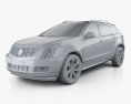 Cadillac SRX 2015 3d model clay render