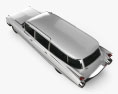 Cadillac Fleetwood 75 Miller-Meteor 灵车 1959 3D模型 顶视图