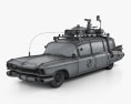 Cadillac Miller-Meteor Ghostbusters Ectomobile Modèle 3d wire render