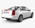 Cadillac BLS 轿车 2009 3D模型 后视图