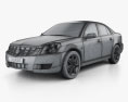 Cadillac BLS sedan 2010 3d model wire render