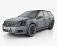 Cadillac BLS wagon 2010 3d model wire render