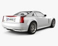 Cadillac XLR 2009 3D模型 后视图