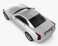 Cadillac XLR 2009 3D-Modell Draufsicht
