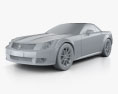 Cadillac XLR 2009 3d model clay render