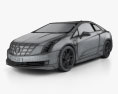 Cadillac ELR 2016 3D模型 wire render