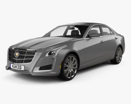 3D model of Cadillac CTS 2016