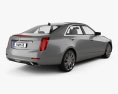 Cadillac CTS 2016 3d model back view