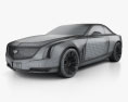 Cadillac Elmiraj 2014 Modèle 3d wire render