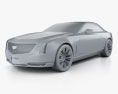 Cadillac Elmiraj 2014 3D 모델  clay render