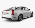 Cadillac CTS-V sedan 2014 3d model back view
