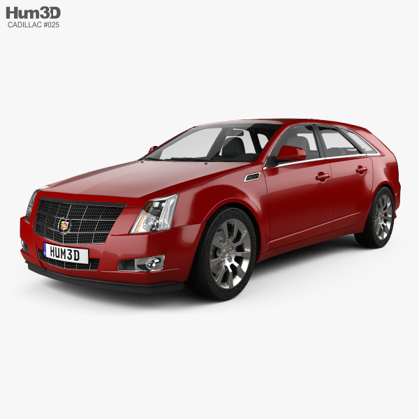 Cadillac CTS sport wagon 2014 3D model