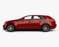 Cadillac CTS sport wagon 2014 3d model side view