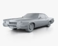 Cadillac Eldorado Fleetwood 1968 3D模型 clay render