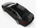 Cadillac SLS 2014 3d model top view
