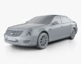 Cadillac SLS 2014 Modelo 3d argila render