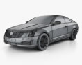 Cadillac ATS クーペ 2018 3Dモデル wire render